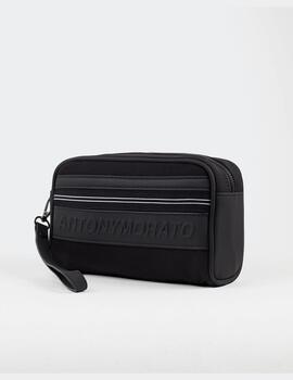 Pouch Antony Morato logo negro para hombre