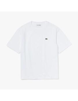 Camiseta Lacoste basica blanca para mujer