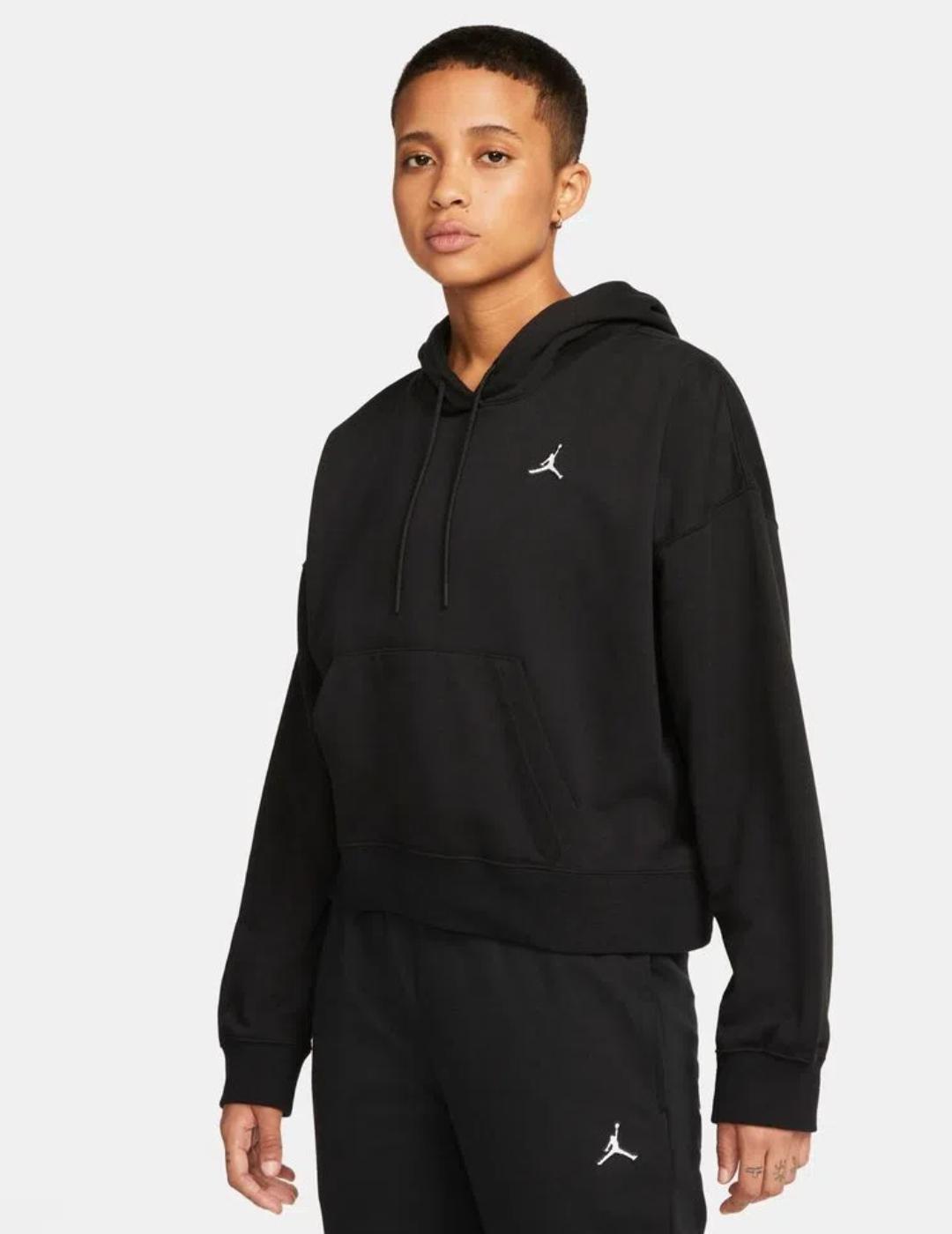 Sudadera Jordan capucha Negro Mujer