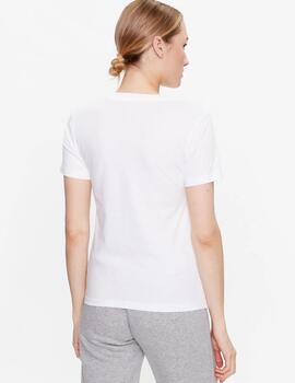 Camiseta Converse Gráfico de Tenis Chica Blanca
