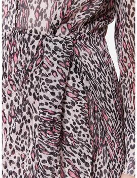 Vestido largo Guess Lama leopardo para mujer