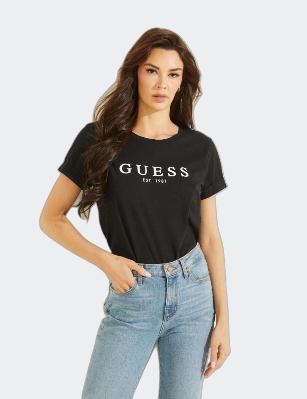 Camisetas de manga corta Guess de mujer