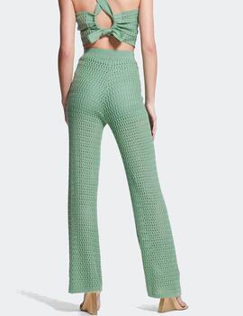 Pantalón Guess Yasmine verde para mujer