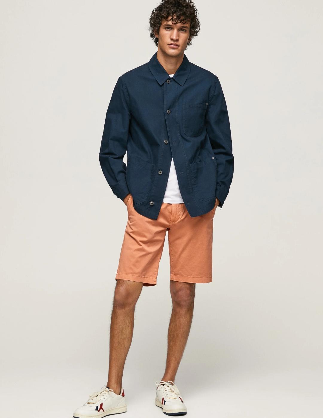 Bermuda naranja 2025 hombre