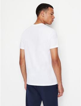 Camiseta Armani Exchange blanca para hombre