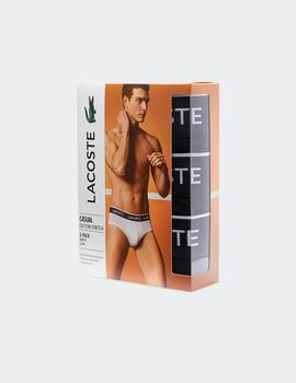 Pack Slips Lacoste negro para hombre