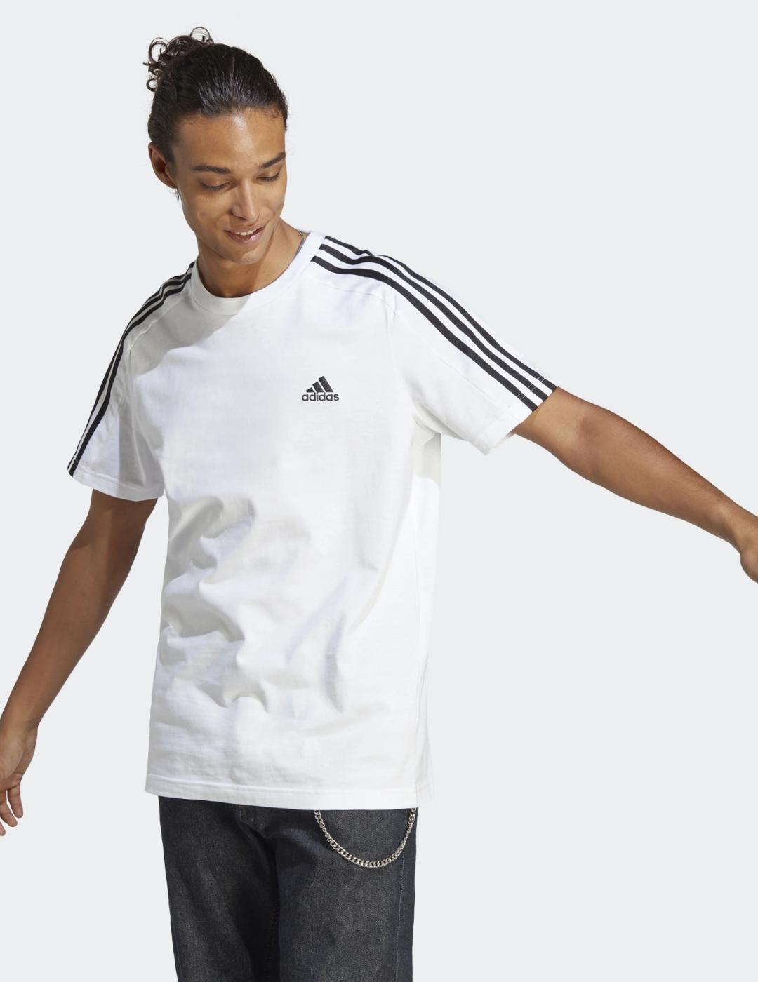 Camiseta Adidas Essentials bandas hombre