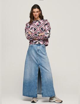 Sudadera patchwrk multicolor algodón leia mujer pepe jeans