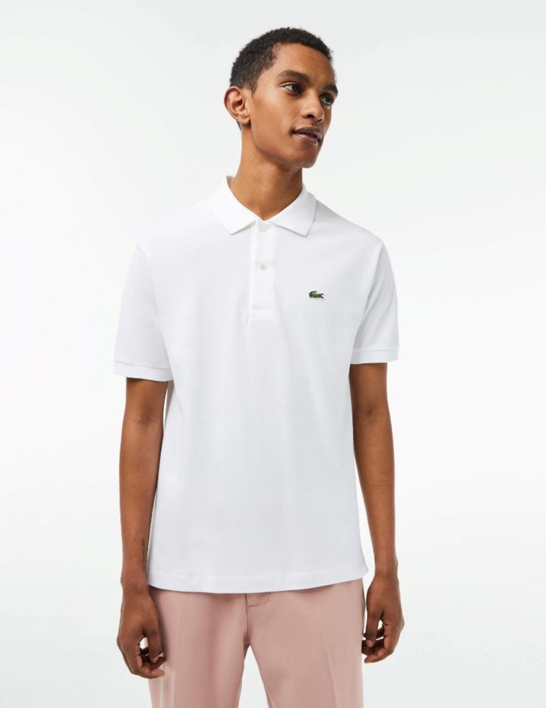 Polo blanco top hombre lacoste