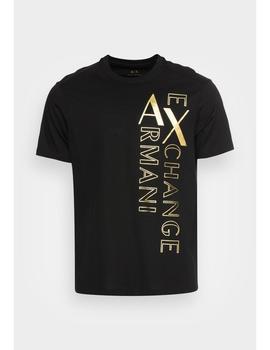 Camiseta Armani Exchange logo dorado para hombre