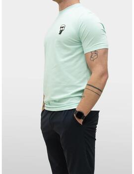 Camiseta Karl Lagerfeld basica verde para hombre