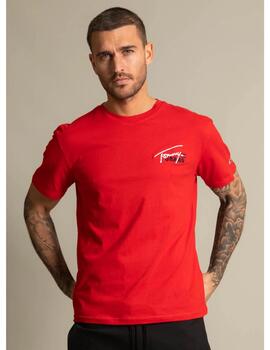 Camiseta Tommy Jeans graphic roja para hombre