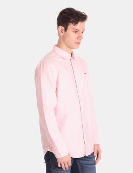 Camisa Tommy Jeans rosa para hombre