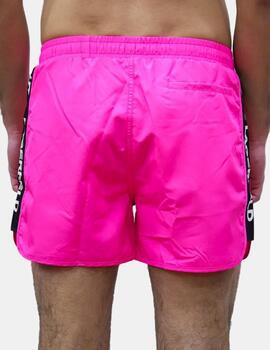 Bañador Karl Lagerfeld rosa neon para hombre