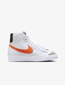 Zapatillas Nike Blazer Bota Junior Blanco/Naranja