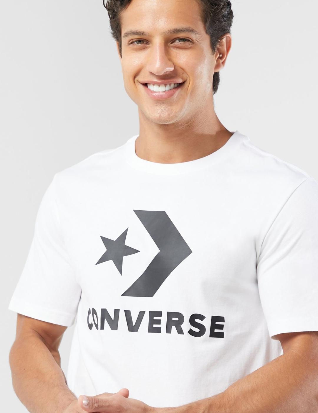 Camiseta Converse blanca basica para hombre