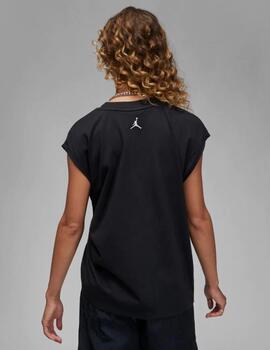 Camiseta Jordan Negra Mujer