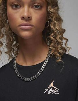 Camiseta Jordan con estampado para Mujer Negra