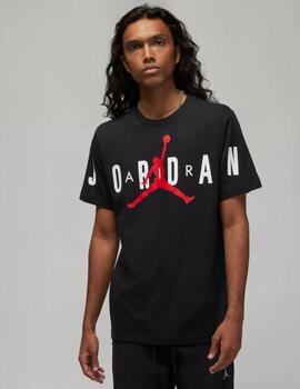 Camiseta Jordan negra logo grande para hombre