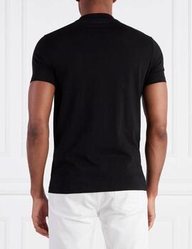 Camiseta Karl Lagerfeld logo firma negra para homb