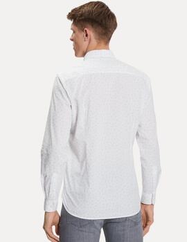 Camisa Pepe Jeans blanca popelín Cuxton fit slim off hombre