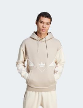Sudadera Adidas Originals con capucha Beige Hombre