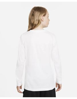 Camiseta Junior Jumpman Air Emroidery blanca 