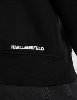 Sudadera Karl Lagerfeld Ikonic negra para hombre