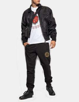 Camiseta Versace Jeans Pitbull negra para hombre