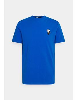 Camiseta Karl Lagerfeld basica azul para hombre