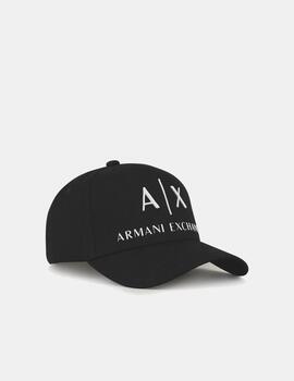 Gorra Armani Exchange negra para unisex