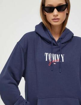 Sudadera Tommy Jeans marino essential para mujer