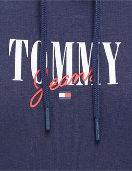 Sudadera Tommy Jeans marino essential para mujer