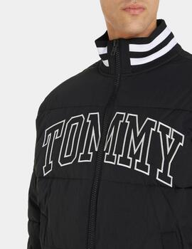 Chaqueta Tommy Jeans Varsity negra para hombre