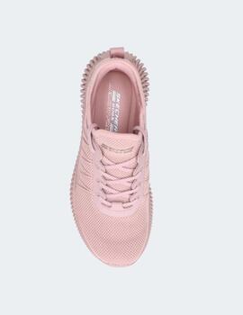 Zapatilla Skechers Bobs Geo para mujer rosa