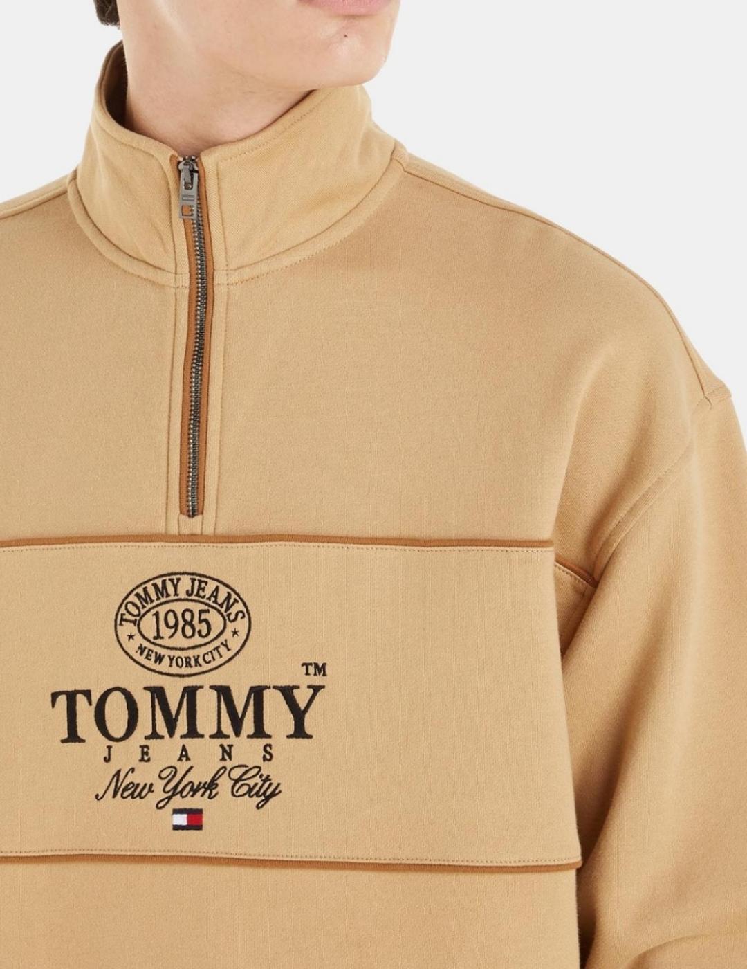 Sudadera Tommy Jeans Athleti beige para hombre