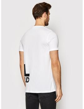 Camiseta Karl Lagerfeld con logo grande blanca para hombre