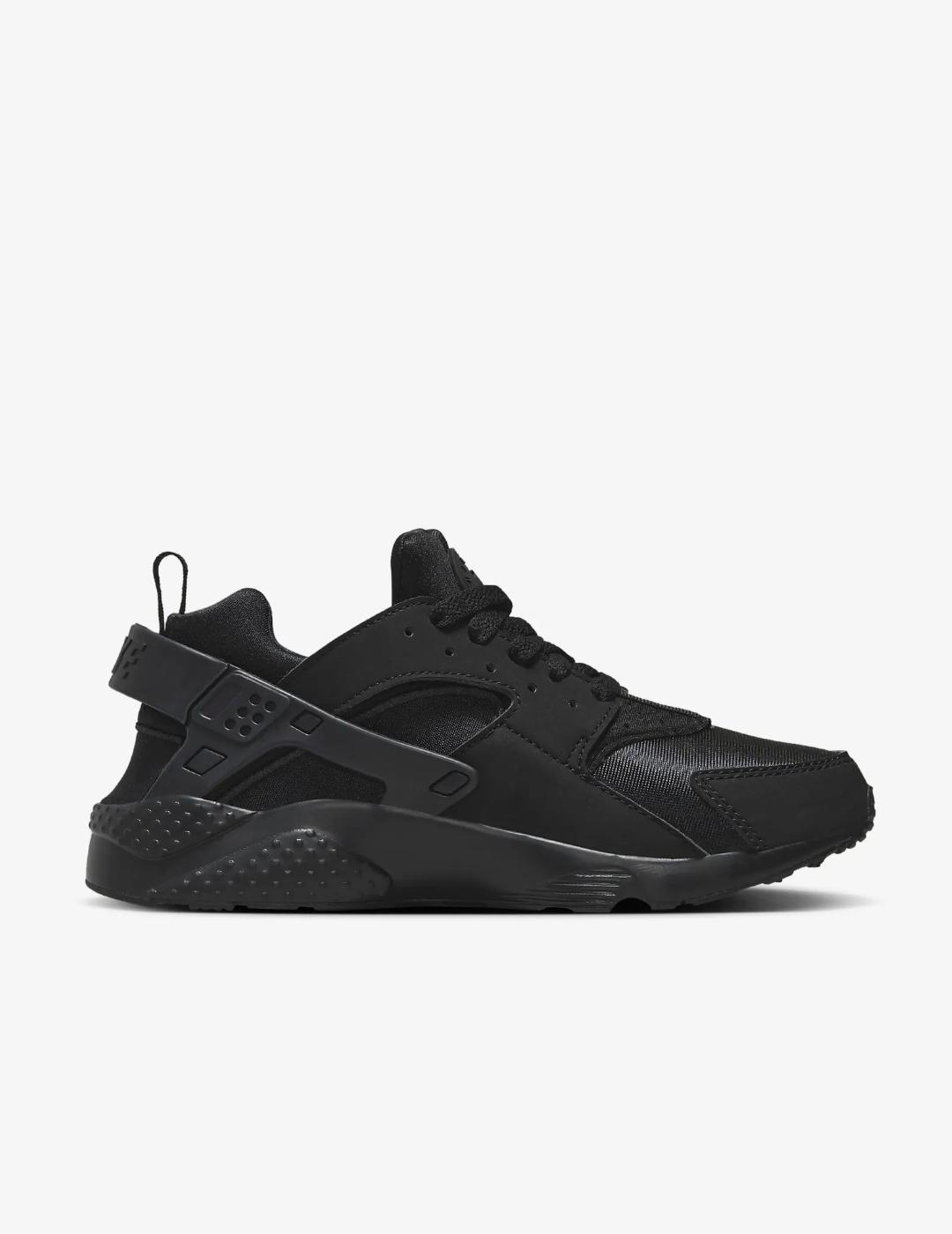 Zapatillas Nike Huarache Run GS Negras para ni o