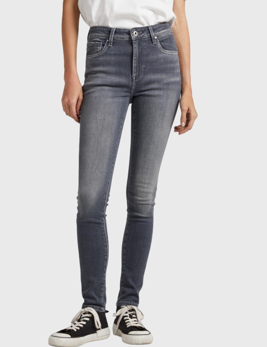 Pantalones Pepe Jeans gris mujer REGENT denim