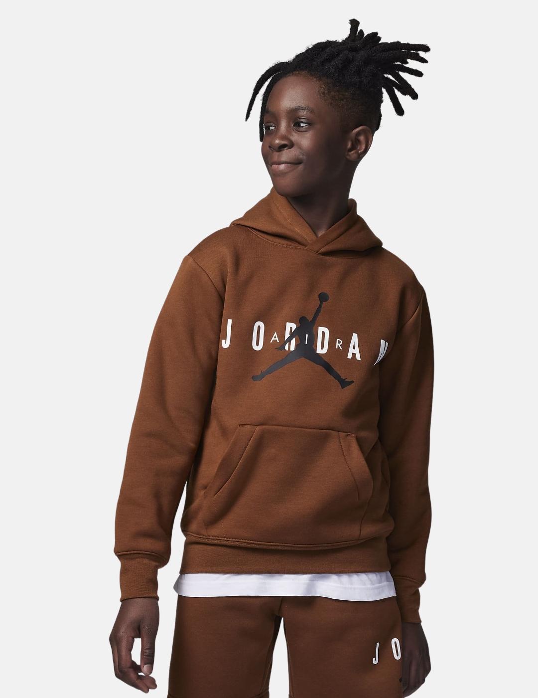 Sudadera Jordan con capucha para Niños Marrón