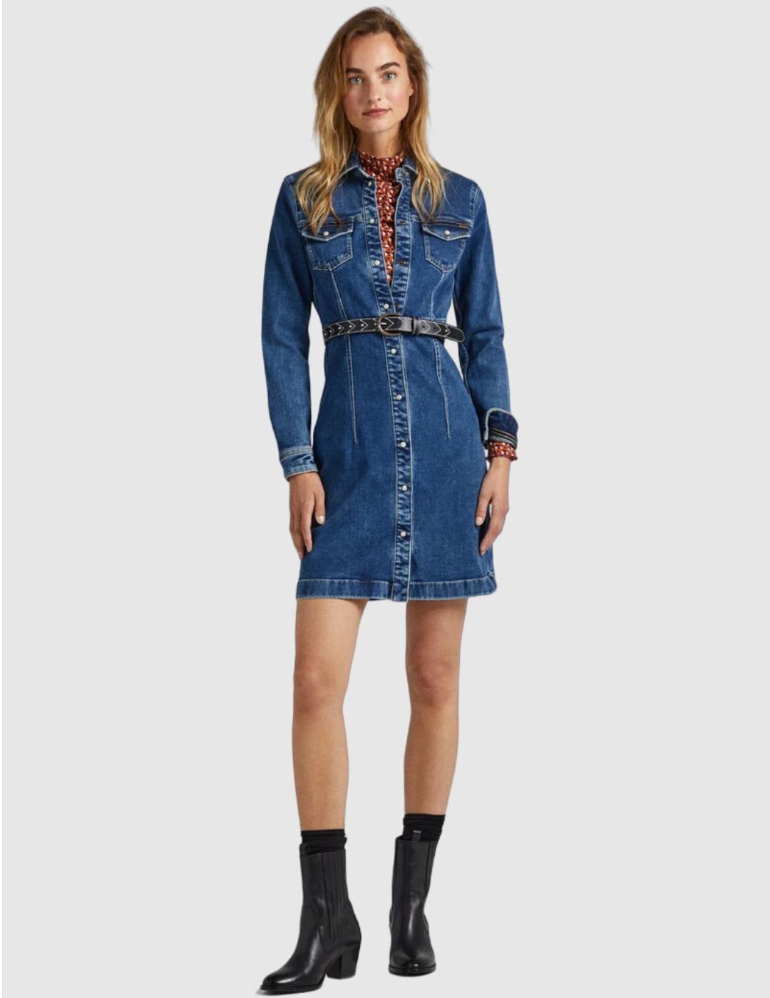 Vestido Pepe Jeans vaquero azul Lacey mujer
