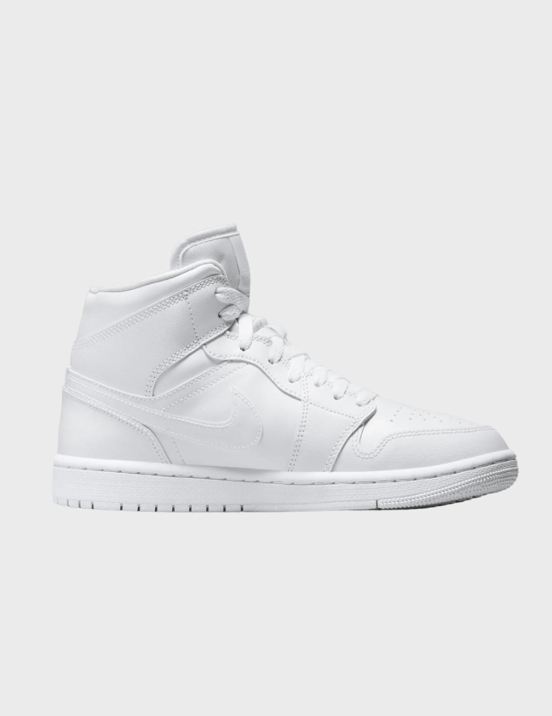 Zapatillas Air Jordan 1 Mid Blanca Hombre