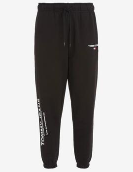  Jogger  Tommy Jeans Entry Graphic Negro  para Hombre