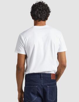 Camiseta Pepe Jeans blanca Eggo N hombre