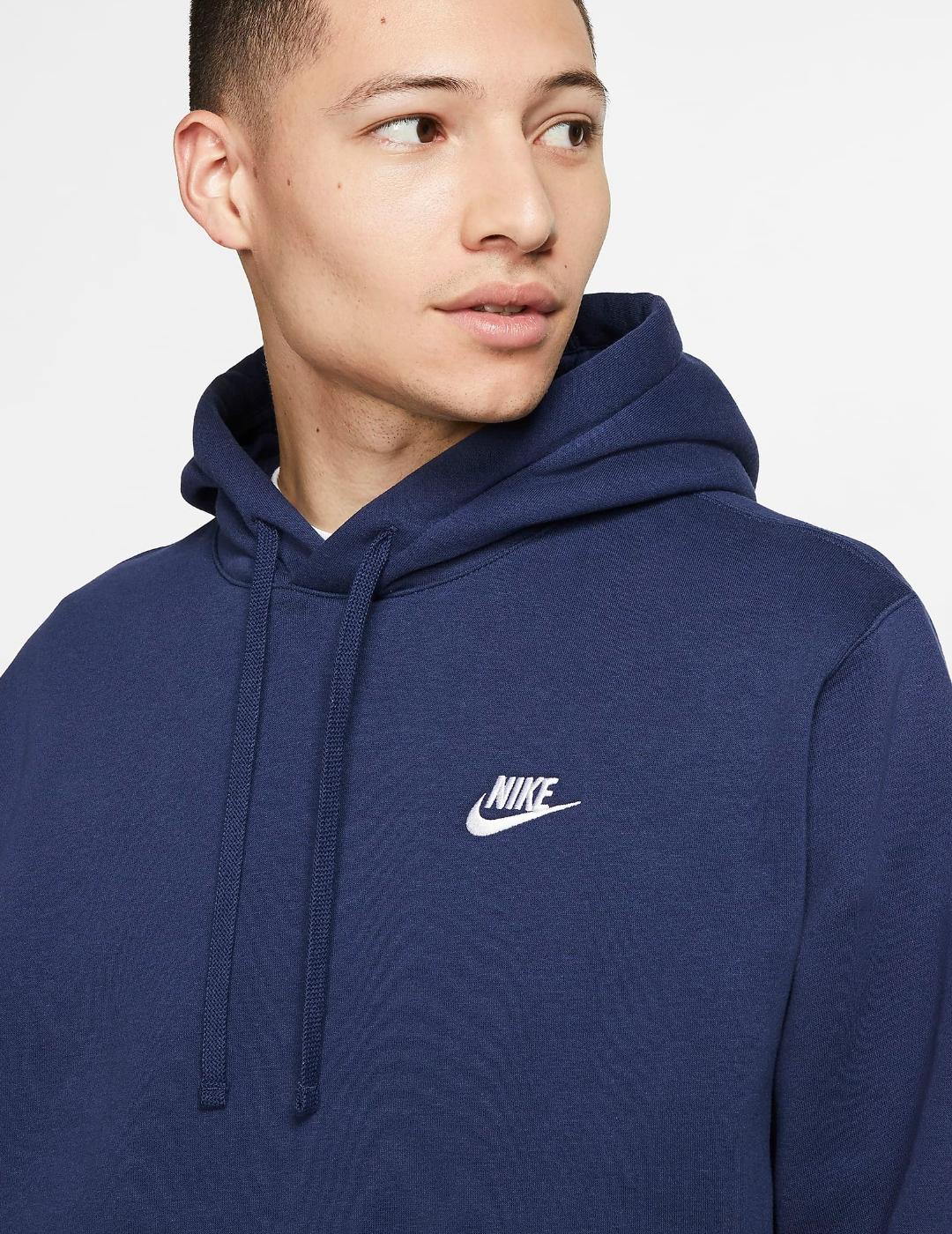 Sudadera Nike con Capucha Azul Marino Hombre