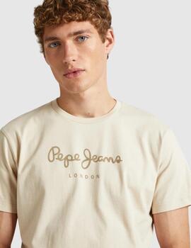 Camiseta Pepe Jeans Hombre Eggo Beige