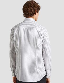 Camisa Pepe Jeans Hombre Peter blanca a rallas