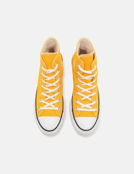Zapatillas Converse amarilla bota plataforma