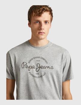 Camiseta Pepe Jeans Hombre Craigton Gris