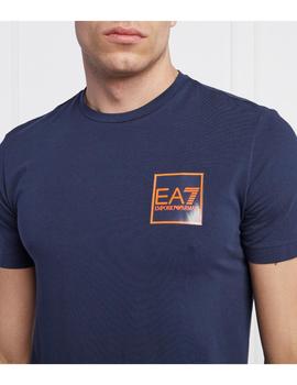 Camiseta EA7 Emporio Armani azul marino para hombre